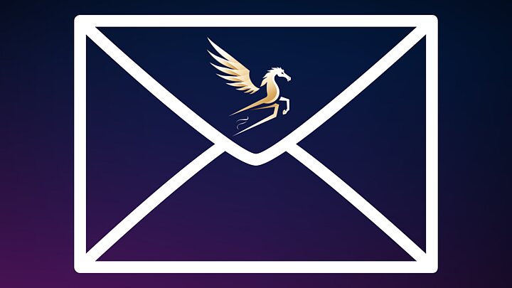 Koperta z ikoną pegaza