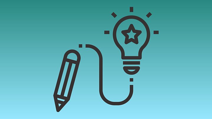 Ikona żarówki i ołówka